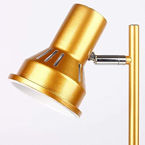 Lampe de travail industrielle dorée en fer avec éclairage post-moderne bureau