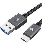 Câble USB C [USB 3.0, 1M], RAMPOW Cable USB Type C USB 3.0 Charge Rapide 3A QC 3.0, Câble Chargeu...