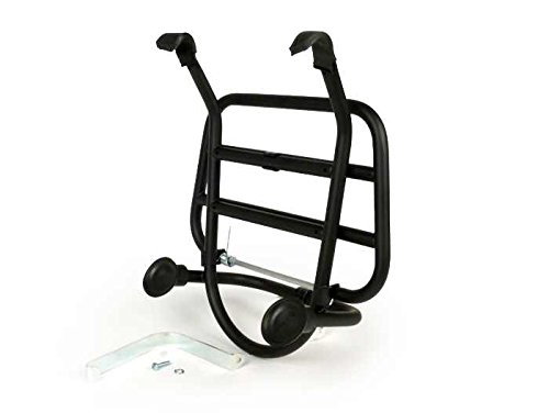 Portaequipajes delantero plegable negro para Vespa LX LXV 50 125 LX150 S50 S125 S150