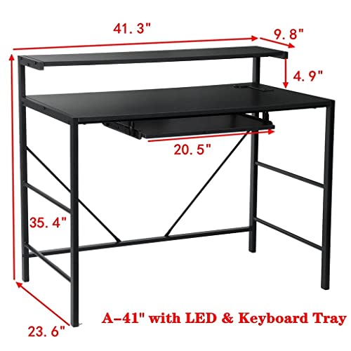 Ganfanren Gaming Desk For Computer Desk Table Gaming Table Laptop Stand With Monitor Stand Riser For Gamer #TOP1