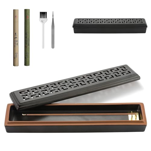 CEREMONY Incense Holder for Sticks，Ceramic Insence-Stick Holder Ash Catcher，Incense Holder