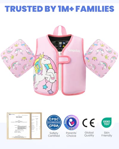 Image of Gogokids Puddle Float Jumper 33-66 Pounds, Toddler Swim Vest Kids Floaties