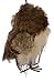 Plush Brown Owl Ornaments, 2 Assorted