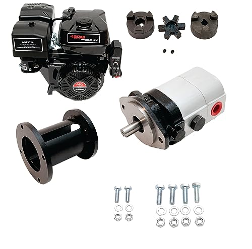 Tool Tuff Log Splitter Build Kit - 15 hp Electric-Start Engine, 28 GPM Pump, Coupler, Mount &