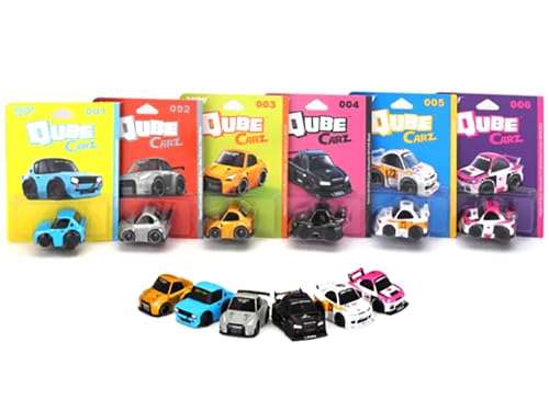 Mini GT QubeCarz Serie #1 Set 6 Autos 1:64 miniatura 1