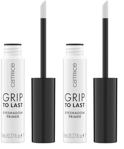 Catrice Cosmetics Prebase para sombras de ojos Grip to Last, de larga duración, natural, translúcido, 8 ml (Paquete de 2)