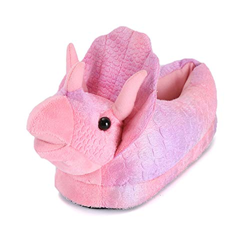 Animal Plush Slippers Triceratops Koala Soft Winter Warm Cotton Shoes for Women Men