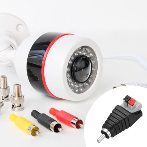 10 adaptadores RCA macho para cable de altavoz miniatura 6