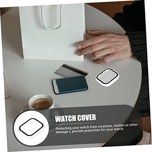 jojofuny Protector De Pantalla para Reloj Lámina Endurecida Antiarañazos y Carcasa Resistente Compatible Mini para Uso Diario - imagen 6