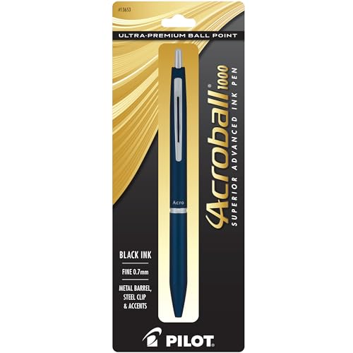 Bolígrafo Pilot Acroball 1000, el compañero elegante de oficina con tinta negra