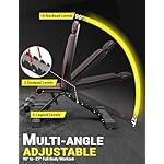 Yoleo Adjustable Weight Bench, 660LB Foldable Workout Bench with Extended Head/Neck Protection/Spine Support for Bench Press, Fast Folding Incline Decline Flat Bench - Image 3