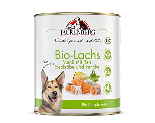 Bio-Hundefutter Tackenberg mit Lachs, Reis und Fenchel