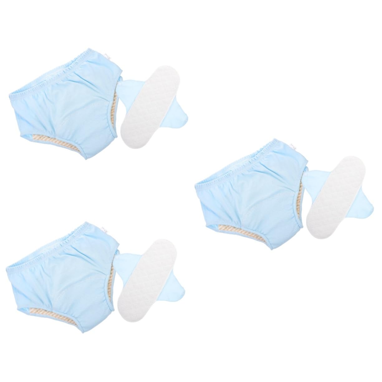 Ipetboom 3pcs Incontinence Underwear for Women Soft Breathable Washable Adult Diapers Leakproof Pant