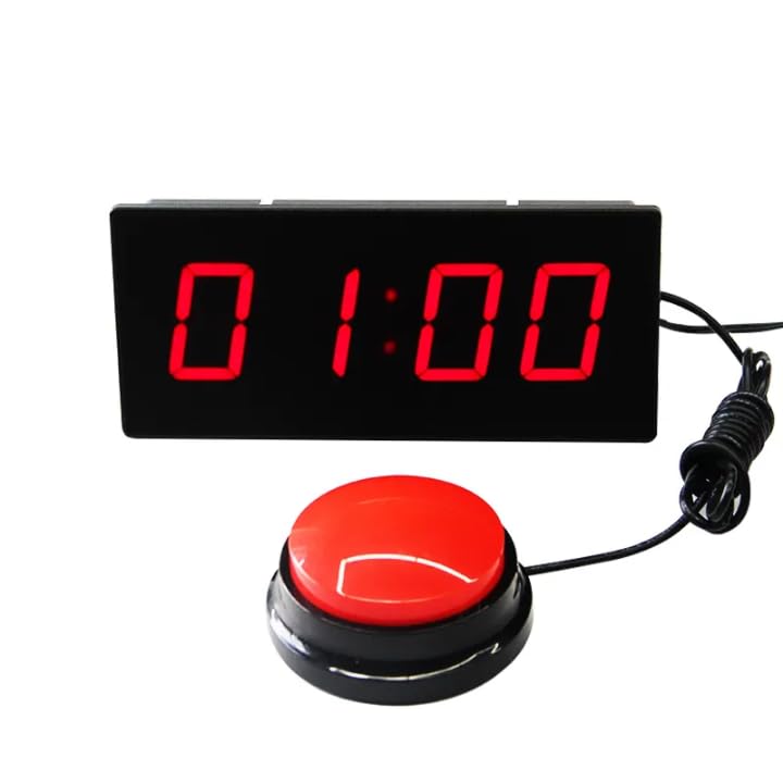 CADMOS 10 Second Game Timer with Red Button | Event Timer with LED Display, Portable Exercise Challenge Game Countdown for Gym & Fitness-image-14