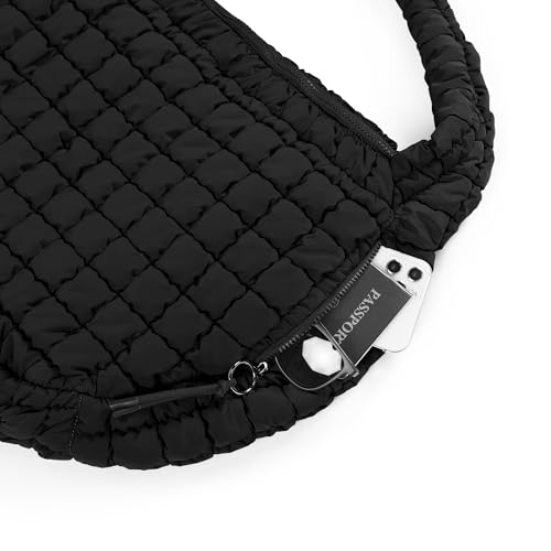 Image of ODODOS Quilted Carryall Tote Bag for Women Crossbody Hobo Lightweight Padding Shoulder Bag