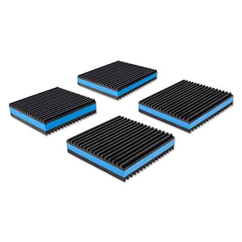 Anti-Vibration Isolation Rubber Pads,Heavy Duty EVA Pad for HVAC,Air Compressor,Air Conditioner,Washer and Dryer (2 x 2 x 7/8 inch)