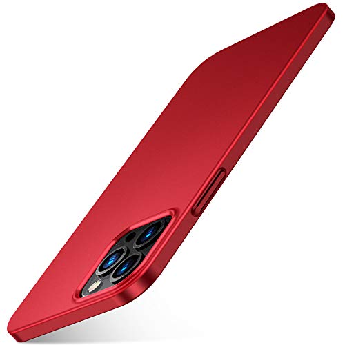 TORRAS Slim Fit Designed for iPhone 12 Pro Max Case 6.7 inch Ultra Thin Sturdy Yet Protective Phone Case 2020, Real Red