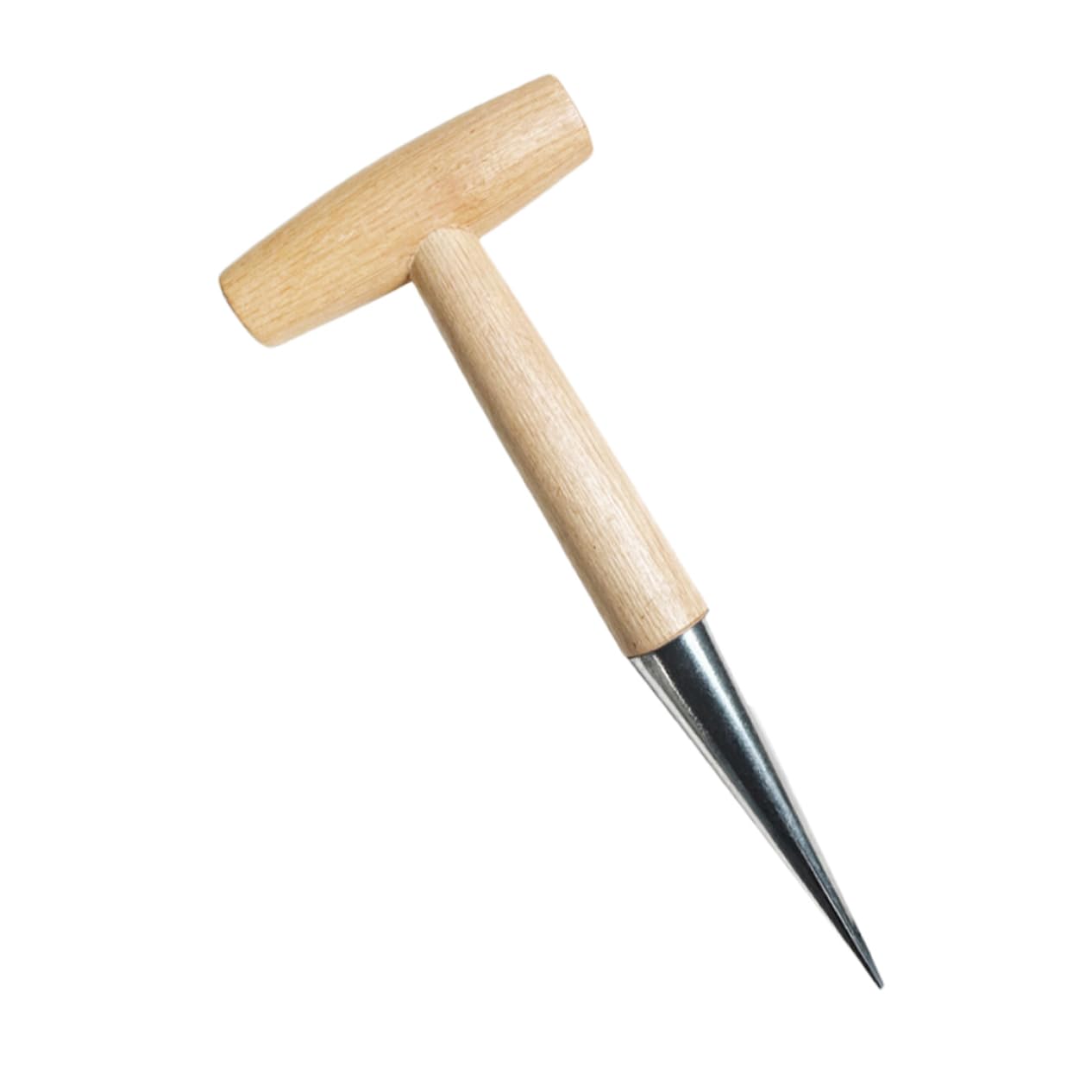 ROMISBABA Garden Hole Puncher Tool Wooden Handle Planting Dibber for Gardening Soil Digger for Seed Planting Portable Garden Tool for Loosening Soil