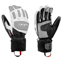 LEKI Griffin Pro 3D Guantes de esquí (Negro y Blanco, 10,5