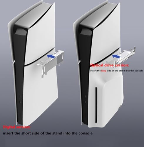 Image of Stand for PS5 Slim, Cooling Feet, Horizontal Placement Bracket Holder, Flat Stand Compatible With Digital and Disc Versions
