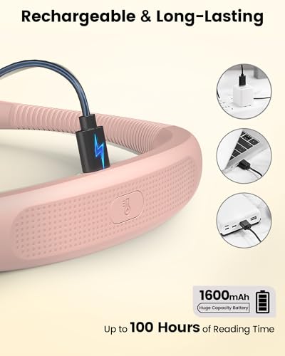 Image of Glocusent Bendable Neck Light, 100 Hours Reading Light for Book Lover Gifts
