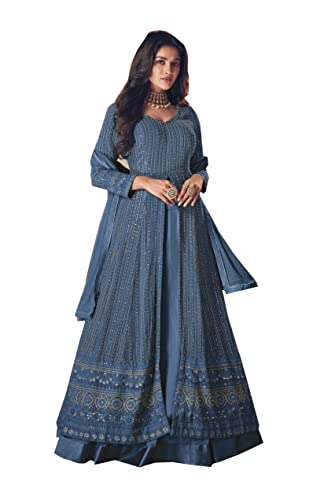 Delisa Indian/Pakistani Bollywood/eid wear Party Wear Long Anarkali Gown for Womens 6103 (Choice-02, Customize Stitch)