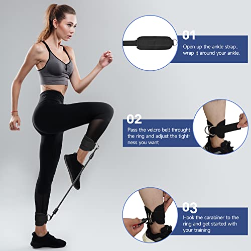 Resistance Bands For Working Out Women Resistance Bands For Legs And Buff,Booty Bands For Women Glutes & Hip Building,Ankle Resistance Bands With Cuffs For Working Out (30-50 Lbs) #TOP4