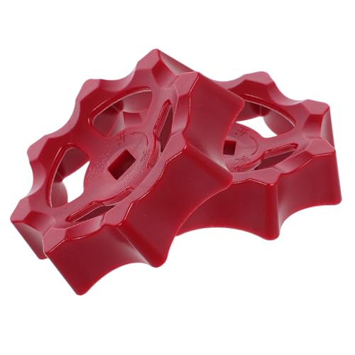 FUNOMOCYA 2pcs Valve Handle Cast Hand Wheels Metal Handle Shutoff Hand Wheel Gas Handle Wheel Handle Shower Knob Replacement Outside Handle Shutoff Handle Shower Faucet Handle Red Plastic