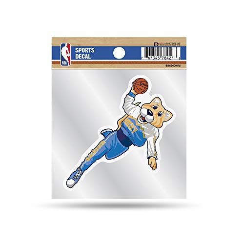 Rico Industries NBA Basketball Denver Nuggets Mascot 4"x4" Small Style Decal