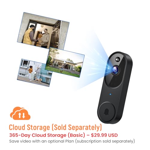 GridTera Smart Video Doorbell M20 (Battery-Powered, 1080p, AI Human Detection) — view 7