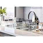 Simple Houseware 4 Pcs Kitchen Clear Bin Storage Organizer, 15" x 8" x 3.75" - Image 4