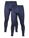 Natural Cotton Herren Unterhose lang als 2er oder 4er Pack aus Feinripp Baumwollmix mit Eingriff 2er Pack 4XL