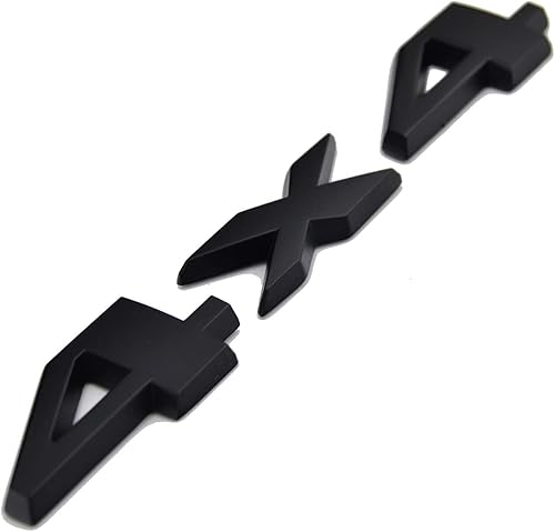 Zorratin, emblema insignia de metal con acabado de cromo de 4 x 4 para puerta trasera de 2011-2015 Jeep Grand Cherokee, Negro