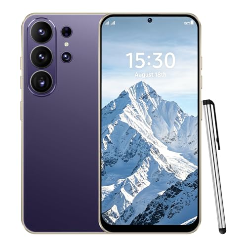 QrZrQ 4G Telefonos Moviles, 4GB+32GB/256GB TF Teléfono Móvil, Android 12.0, 6.6'' HD+, 16MP+13MP Móvil, 5000mAh, Smartphone Triple 4G SIM GPS/OTG/Face Unlock (Violet)