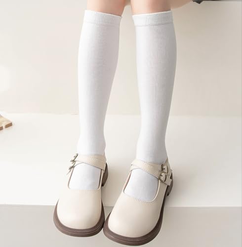 2 Pairs Girls Knee High Socks School Uniform Dress Socks4