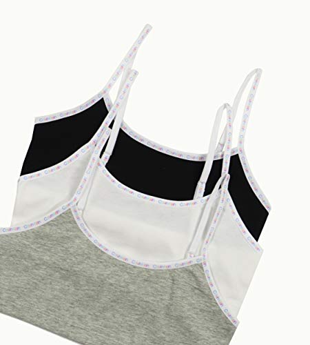 Calvin Klein Girls' Training Bra Cotton Bralette with Adjustable Straps, 3 Pack2