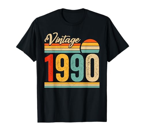 32 Years Old Gifts Born In 1990 Vintage 32th Birthday Retro T-Shirt