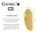 Giorgio G87 Folding Mustache and Beard Comb, Small Pocket Comb for Men Everyday Grooming and Hair Care. Handmade, Saw-cut and Hand Polished Styling Men's Folding Combs. Ivory 4.5 Inch