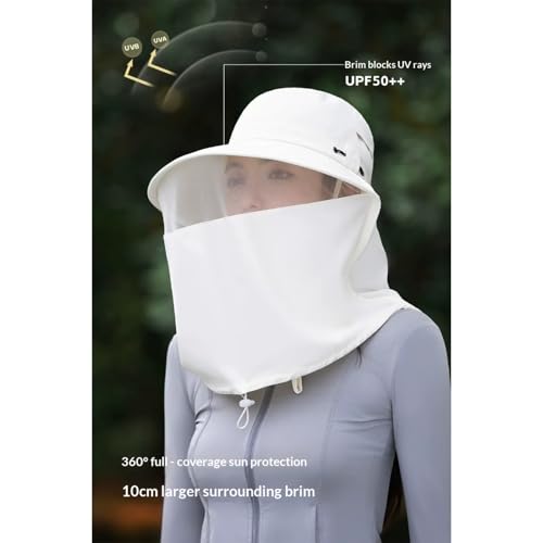 Sombrero ancho para mujer con protección UV UPF 50 miniatura 6