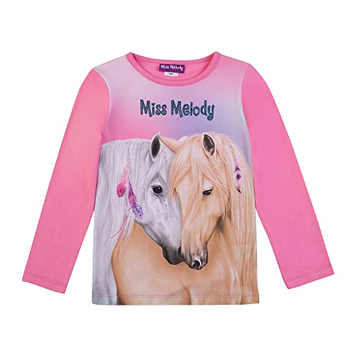 T-shirt Miss Melody rose fille 76040 pour passionnées d'équitation