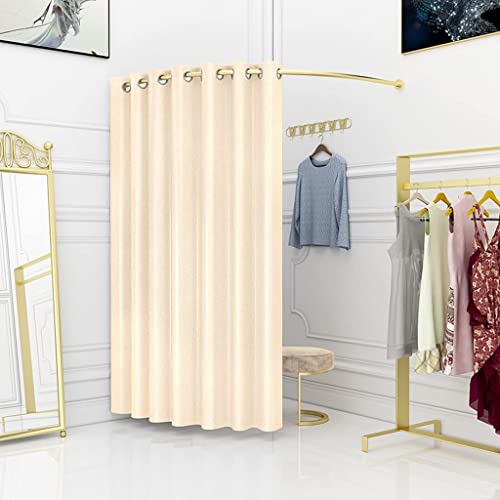 Probador de ropa temporal en forma de U con estructura de metal para tienda 6