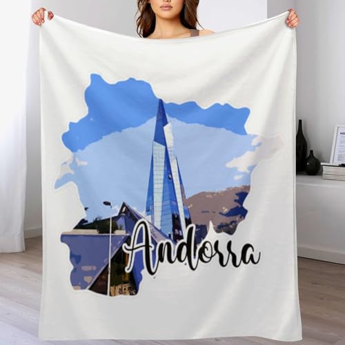 Couverture pelucheuse Andorre moderne d'une douceur exceptionnelle