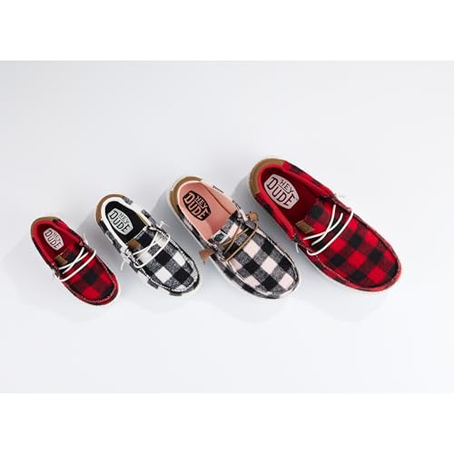 Image of HEYDUDE Wendy Buffalo Plaid | Women's Shoes | Women's Slip-on Loafers | Comfortable & Light-Weight