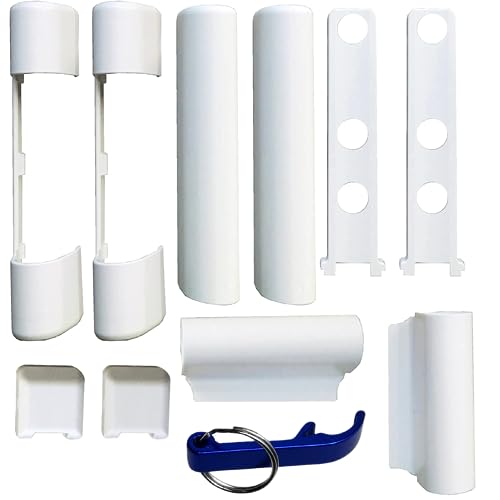 Siegenia, Set Di 2 Tappi Di Copertura Per Finestre In Pvc E Porta In Plastica Pvc, Favorit Kf3 Eb, El O, El U, S, W Kf, Colore Bianco