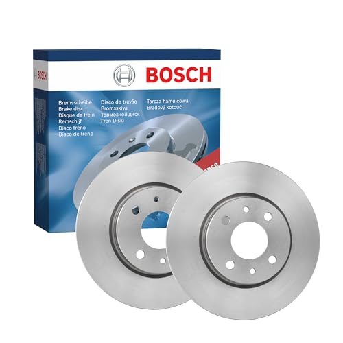 BOSCH Set Dischi Freno BD557 - Dischi Ventilati di Ghisa di 257.2 mm - Asse Anteriore - Conformi al regolamento ECE-R90 - Meno Corrosione e Affaticamento dei Freni - 2 Dischi