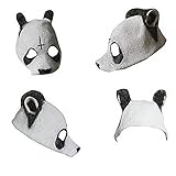 Thematys Cro - Máscara de panda perfecta para carnaval y festivales, disfraz para adultos, látex, unisex, talla única