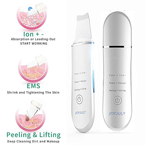 Skin Scrubber Face Spatula, Facial Cleansing Scraper Peel Pores Cleanser，Blackhead Removal Acne Extractor Skin Exfoliation White - Thumbnail 3