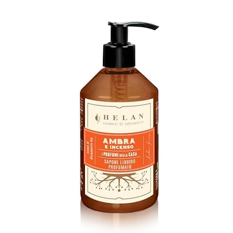 Helan Amber & kadzidło – delikatne, pachnące mydło w płynie z bio-bergamotką, łagodne, 300 ml