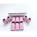 10Pcs TIG Welder Torch Accessories-Pink Large Gas Lens Cup Alumina Nozzle Shield (Size #10/53N88)