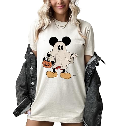 Retro M.ickey Ghost Halloween Shirt, M.ickey Spooky Season Shirt, M.ickey's Not So Scary Halloween Shirt, Halloween Pumpkin Tee